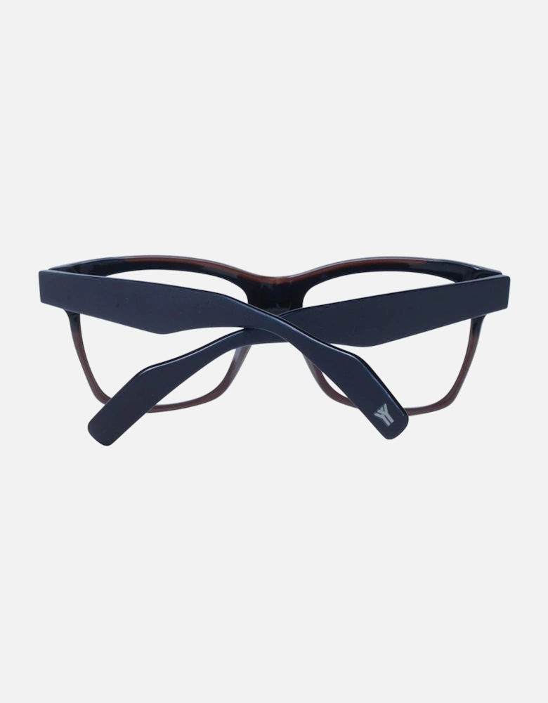 Rectangle Signature Eyeglasses Unisex - Blue Frames