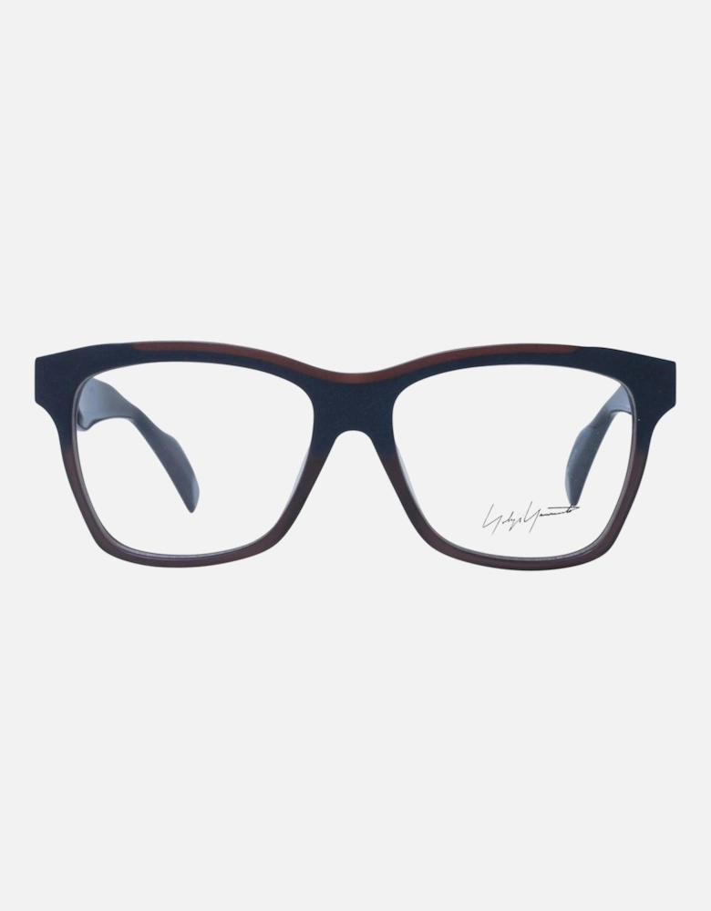 Rectangle Signature Eyeglasses Unisex - Blue Frames