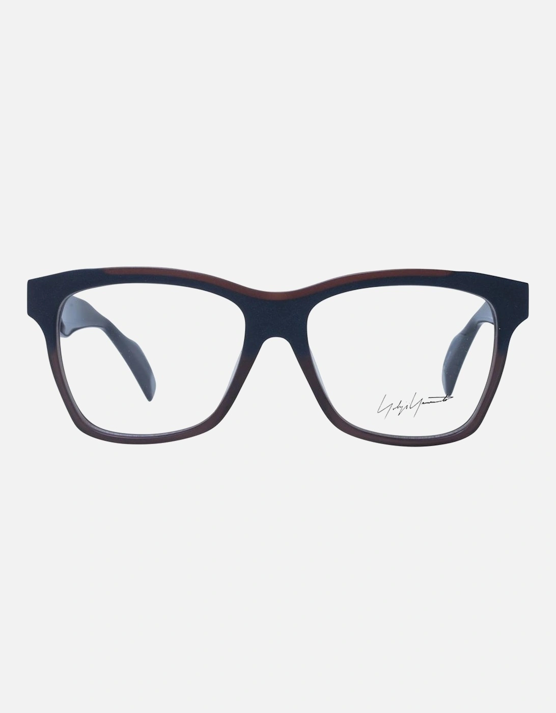 Rectangle Signature Eyeglasses Unisex - Blue Frames
