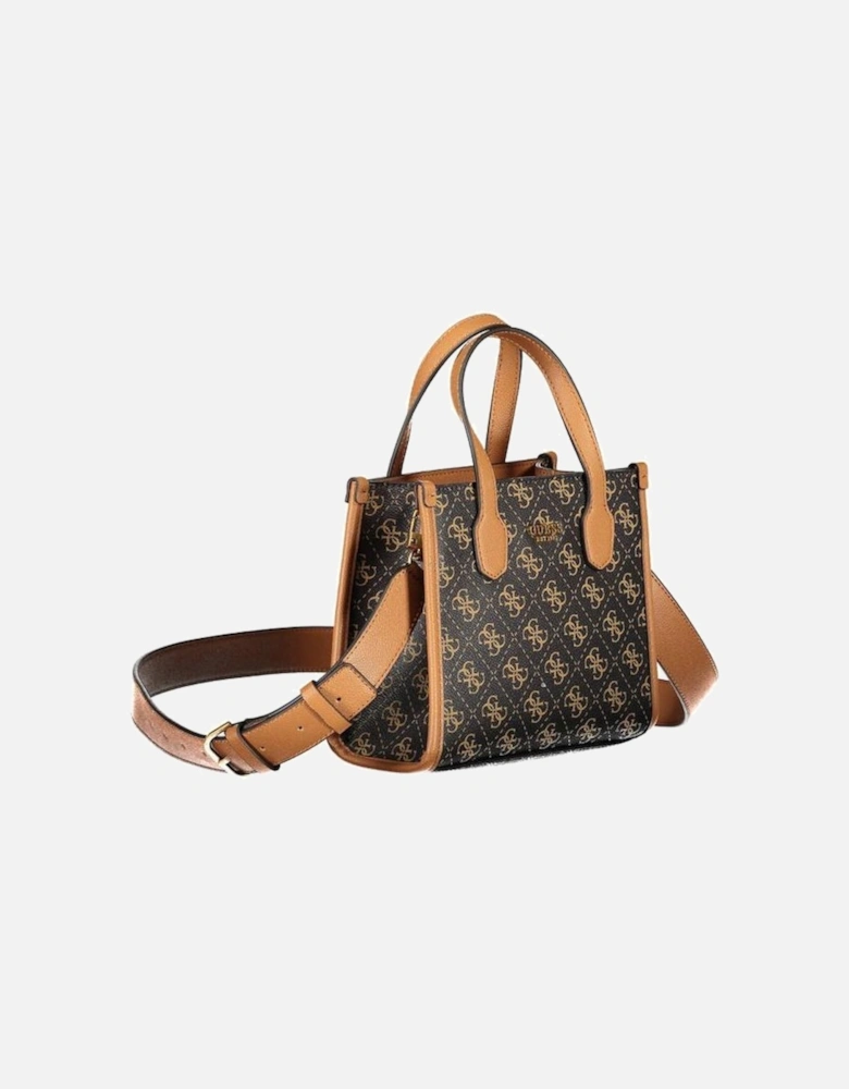 Bag with Handles and Removable Shoulder Strap Women - Brown Handbags