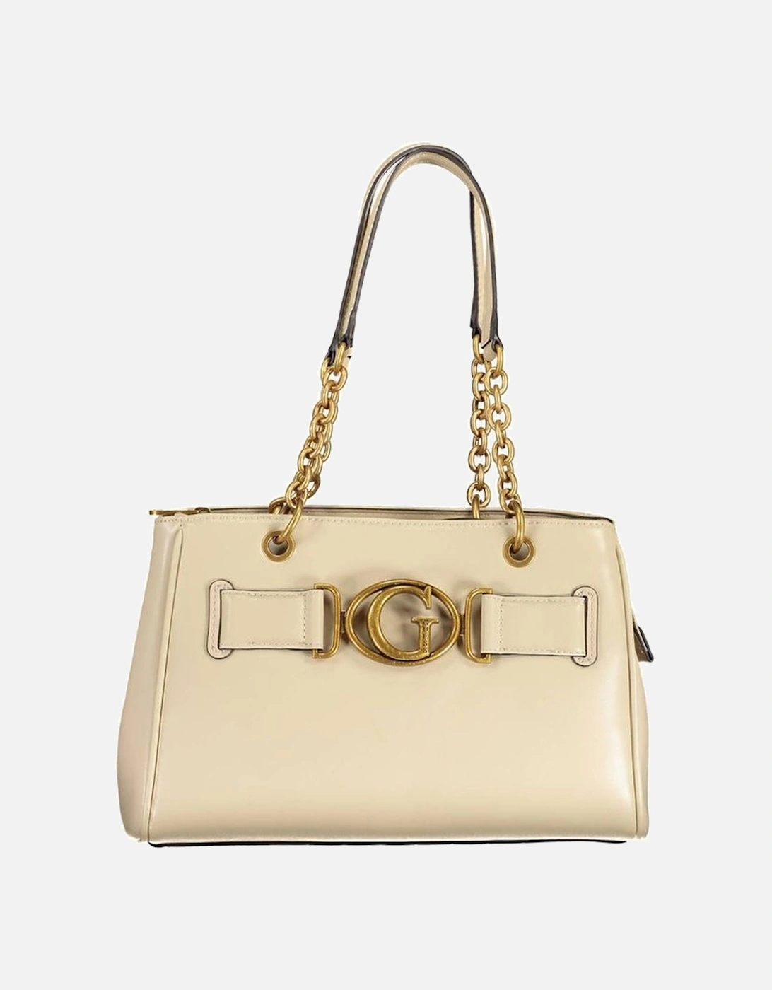 Bag with Shoulder Handles and Multiple Pockets Women - Beige Handbags, 4 of 3