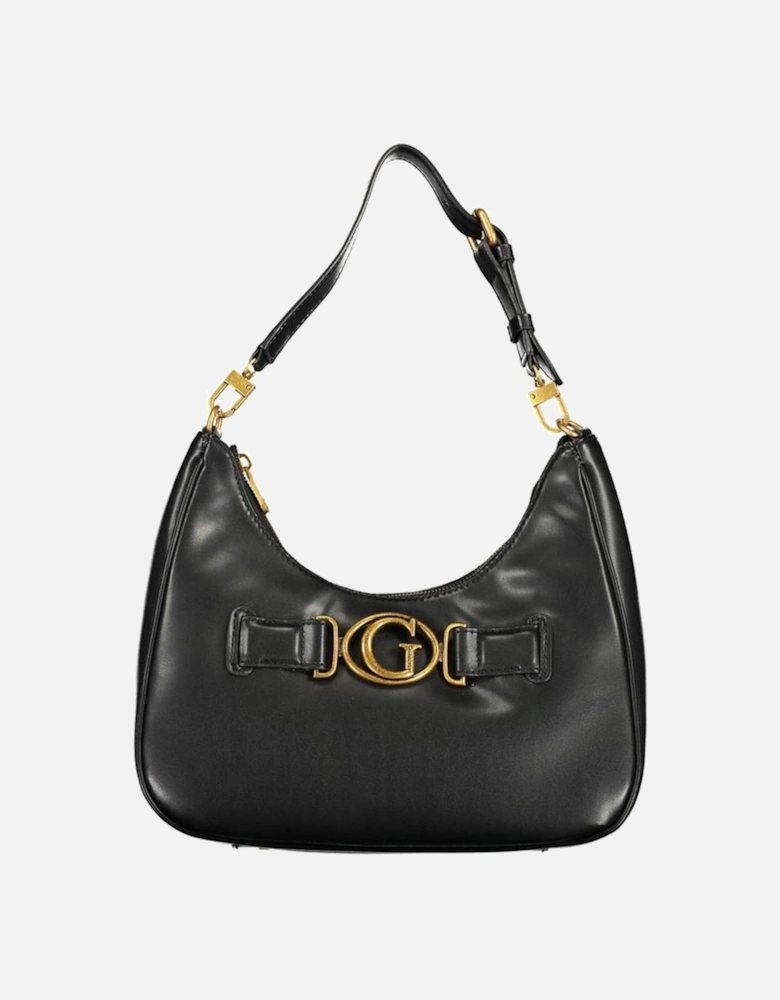 Adjustable Shoulder Bag with Multiple Pockets Women - Black Handbags