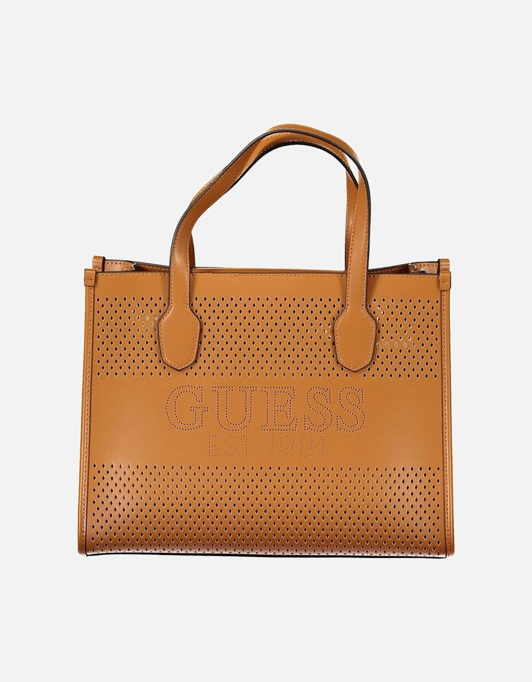 Convertible Tote Bag with Pochette and Logo Women - Brown Handbags, 4 of 3