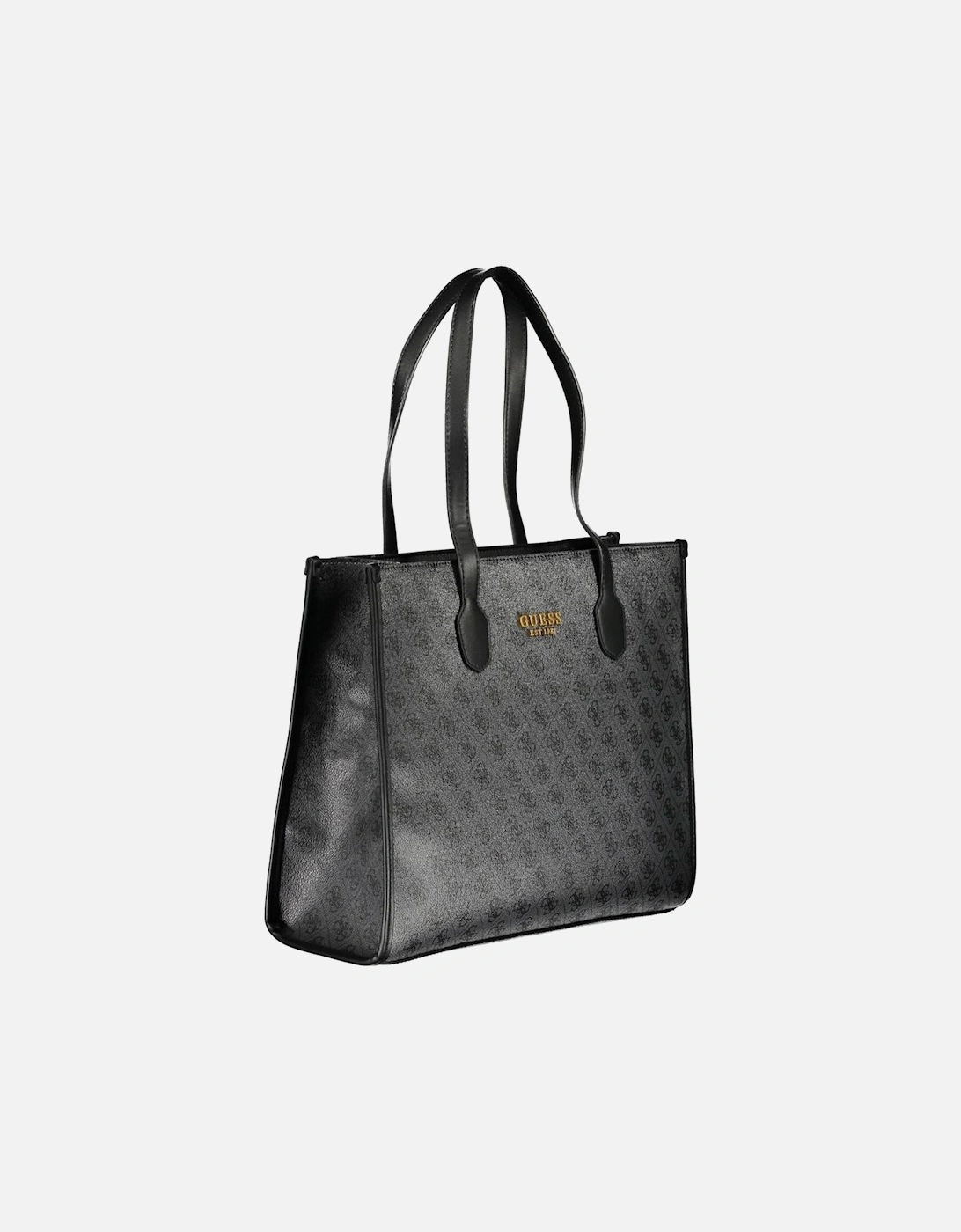 Structured Shoulder Bag with Multiple Pockets Women - Black Handbags