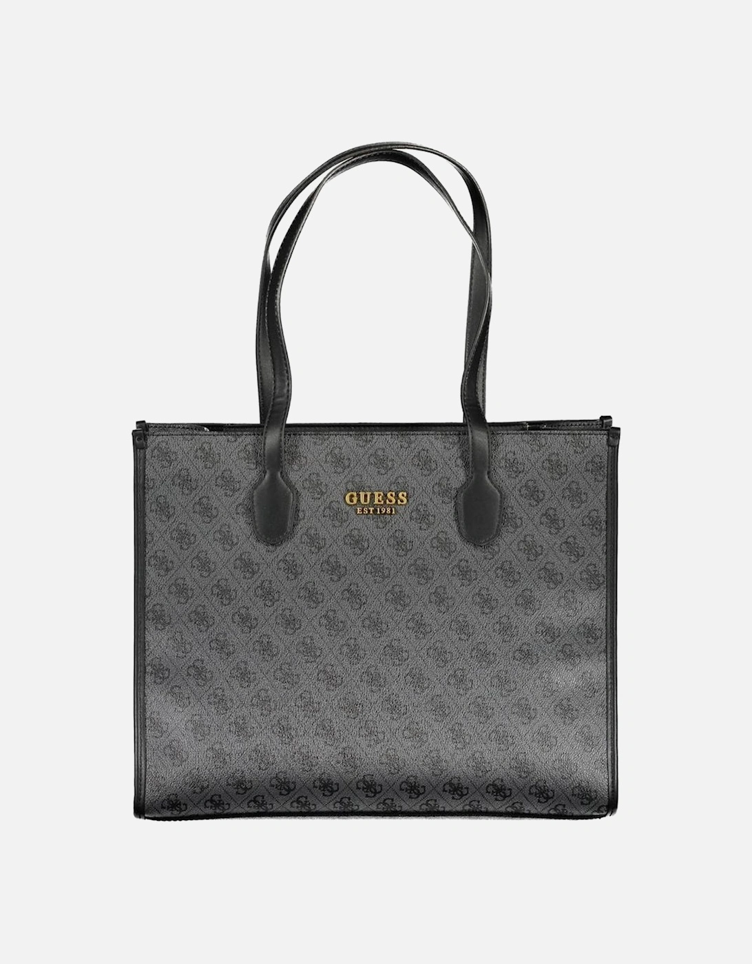 Structured Shoulder Bag with Multiple Pockets Women - Black Handbags, 4 of 3