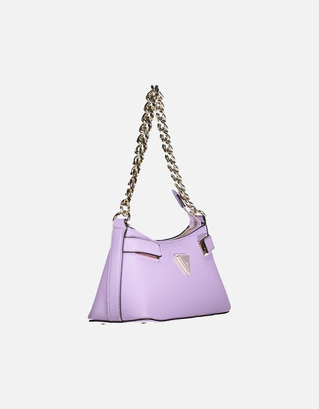 Zip Closure Shoulder Bag with Removable Straps Women - Purple Handbags