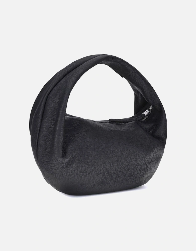 Olivia Calf Leather Hobo Shoulder Bag Women - Black
