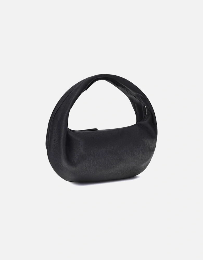 Olivia Calf Leather Hobo Shoulder Bag Women - Black