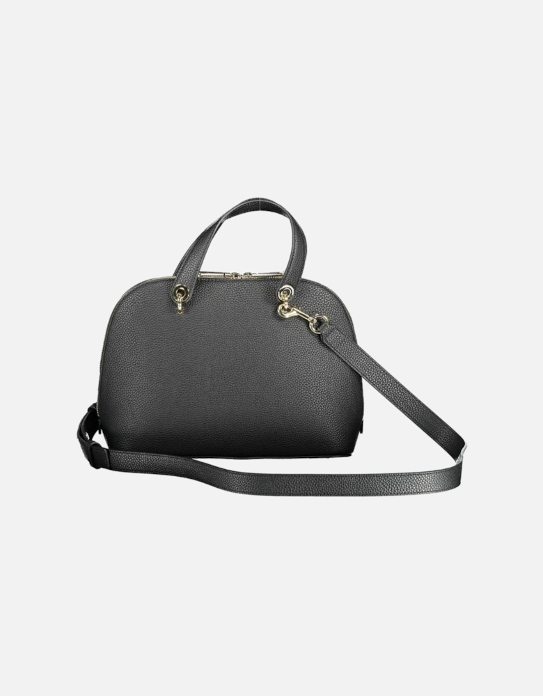 Shoulder Bag with Adjustable Strap and Zip Closure Women - Black