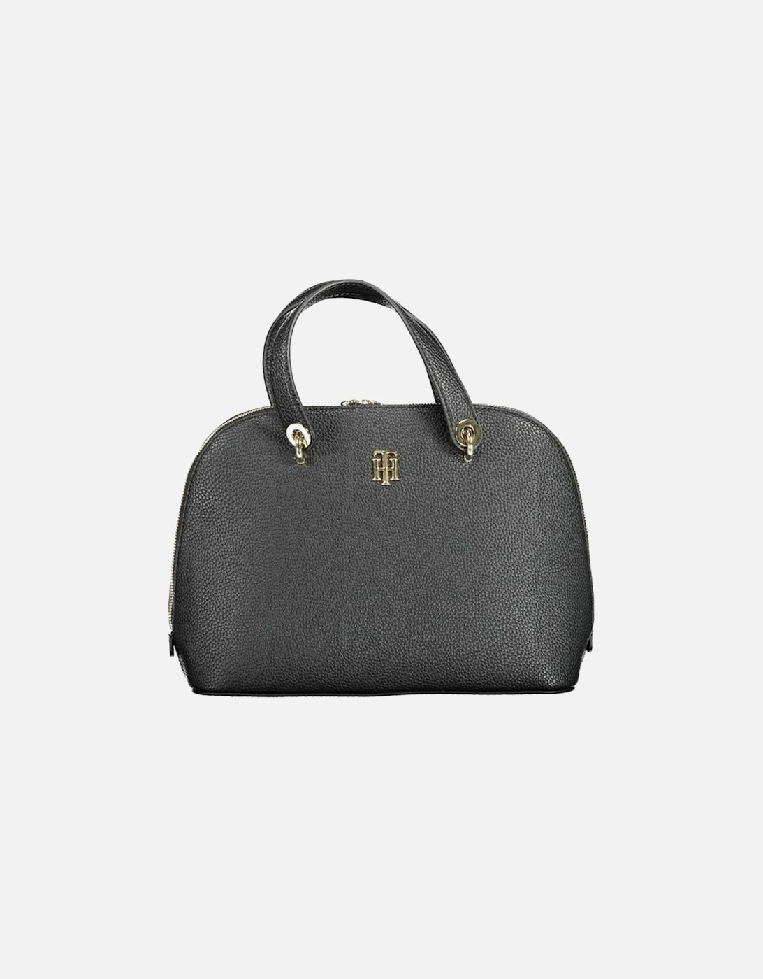 Shoulder Bag with Adjustable Strap and Zip Closure Women - Black, 4 of 3