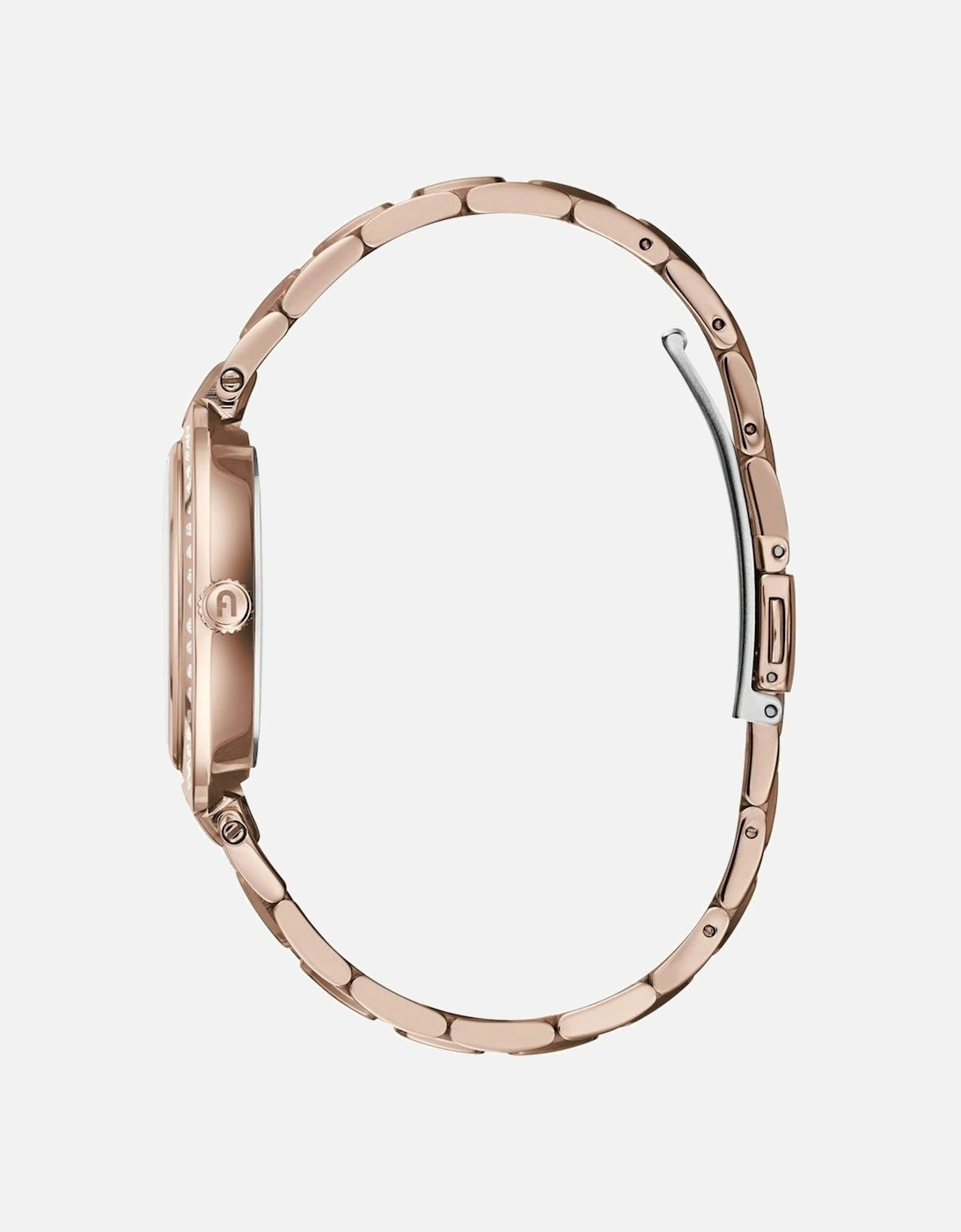 Rose Gold Crystal Accent Watch Women - Multicolor Watches