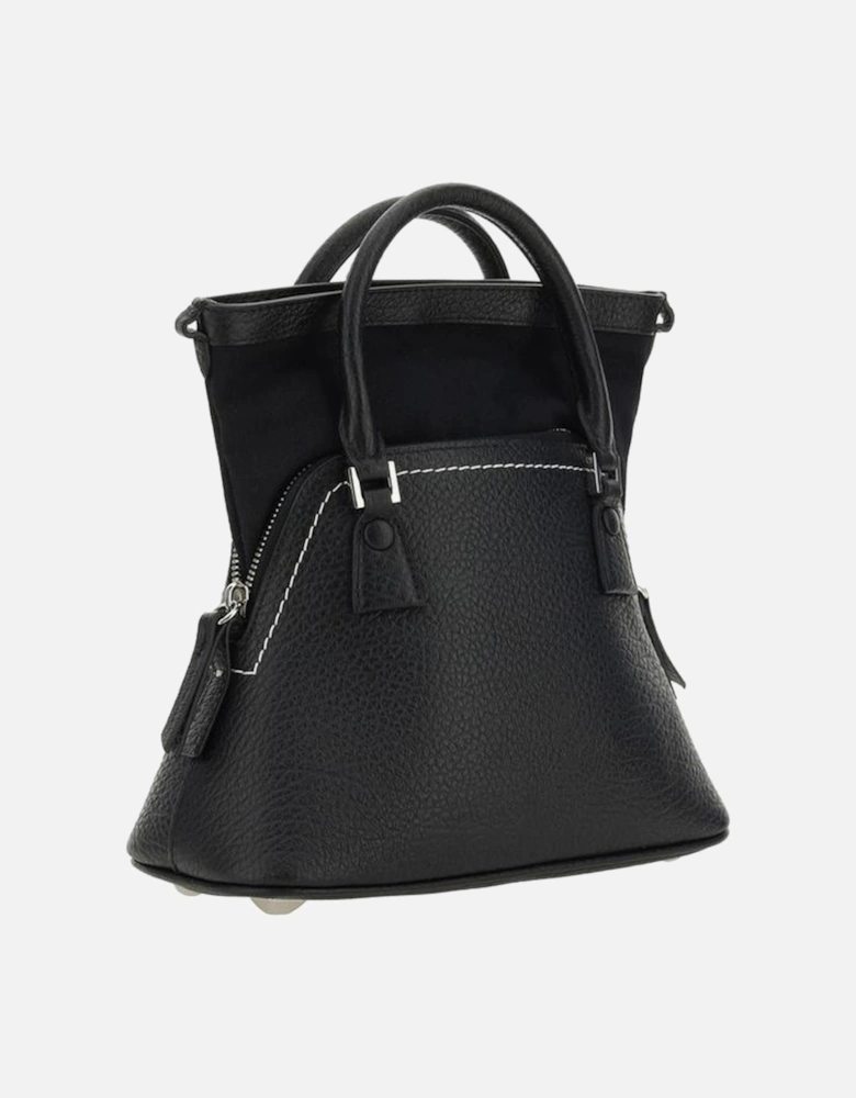 Calfskin 5AC Handbag with Chain Strap Women - Black Shoulder Bags