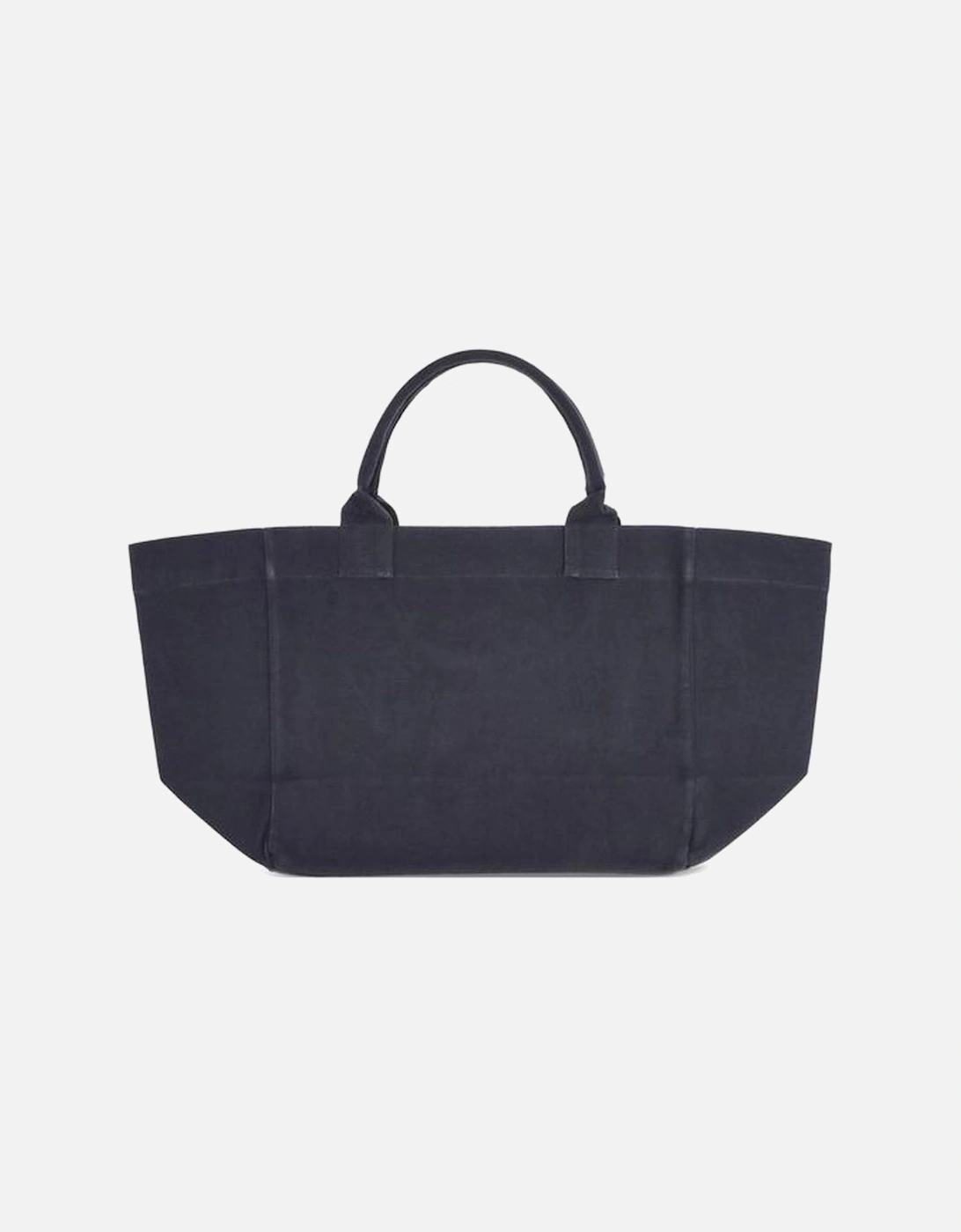 XXL Canvas Tote Bag with Eco-Friendly Print Women - Black Handbags