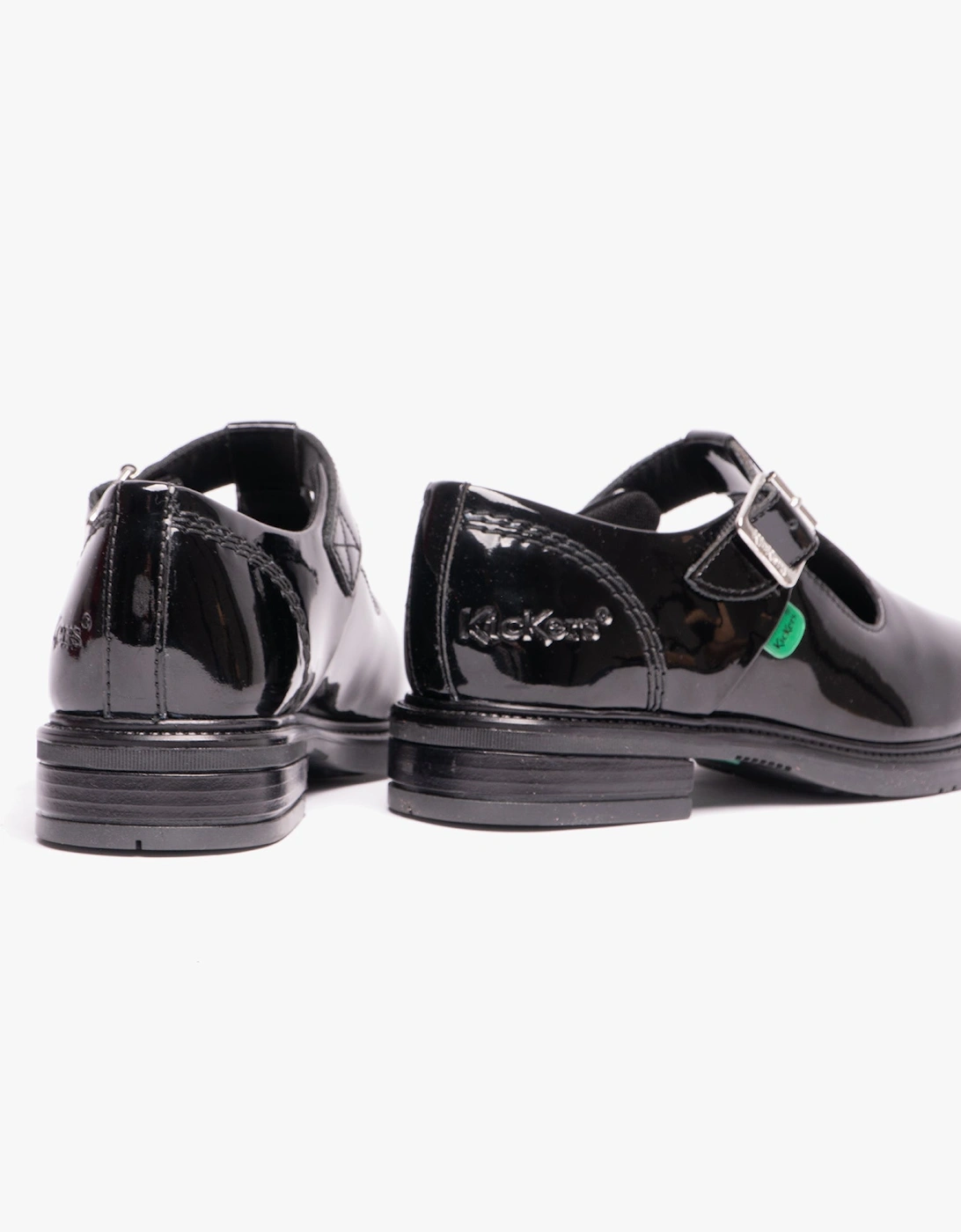 LACH T-BAR PATL JF Girls School Shoes Black