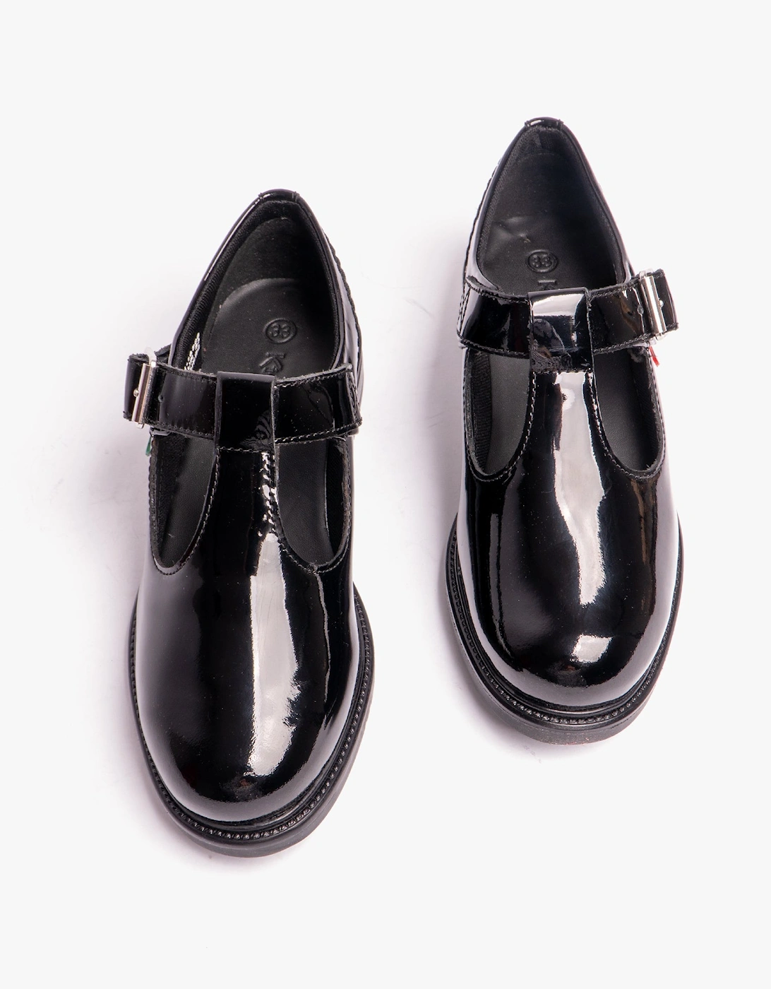 LACH T-BAR PATL JF Girls School Shoes Black