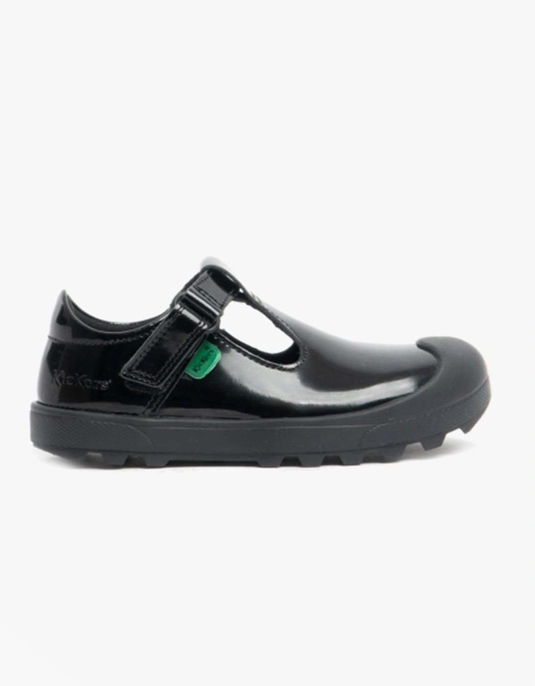 Kickers Girl's Kickers 116226 PLUNK MJ Girls School Shoes Black Patent