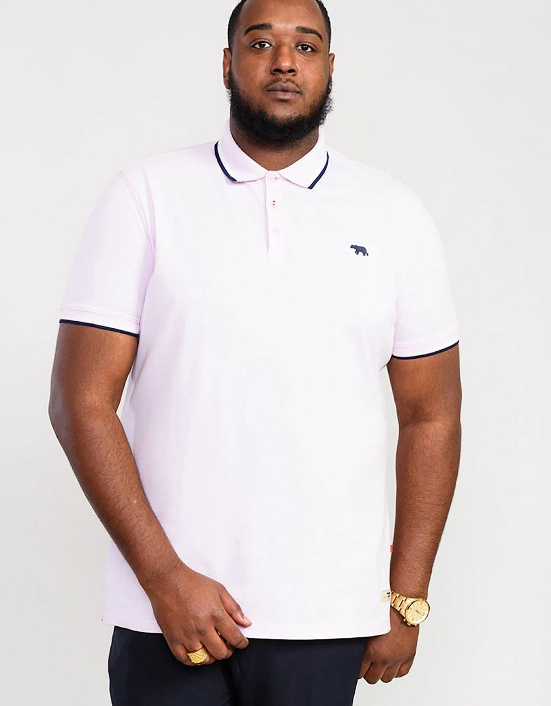 Hamford2 Two Colour Rib Tipping Pique Polo Shirt, 2 of 1