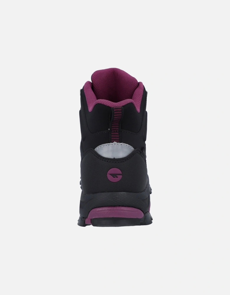 Jackdaw Mid WP Polyester Women's Black/Burgundy Hiking Boots