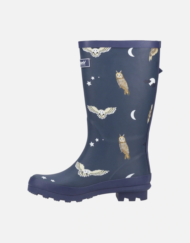 Woodland JNR Rubber Girls's Owls Wellington Boots