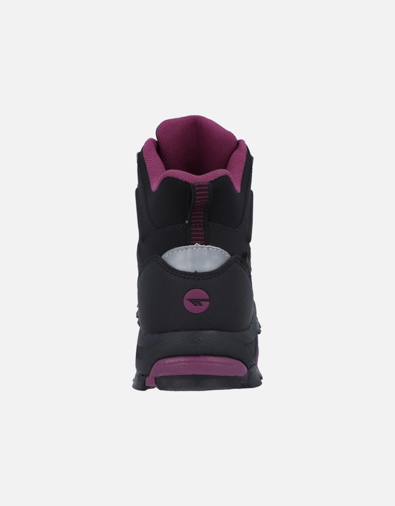 Jackdaw Mid WP Polyester Women's Black/Burgundy Hiking Boots