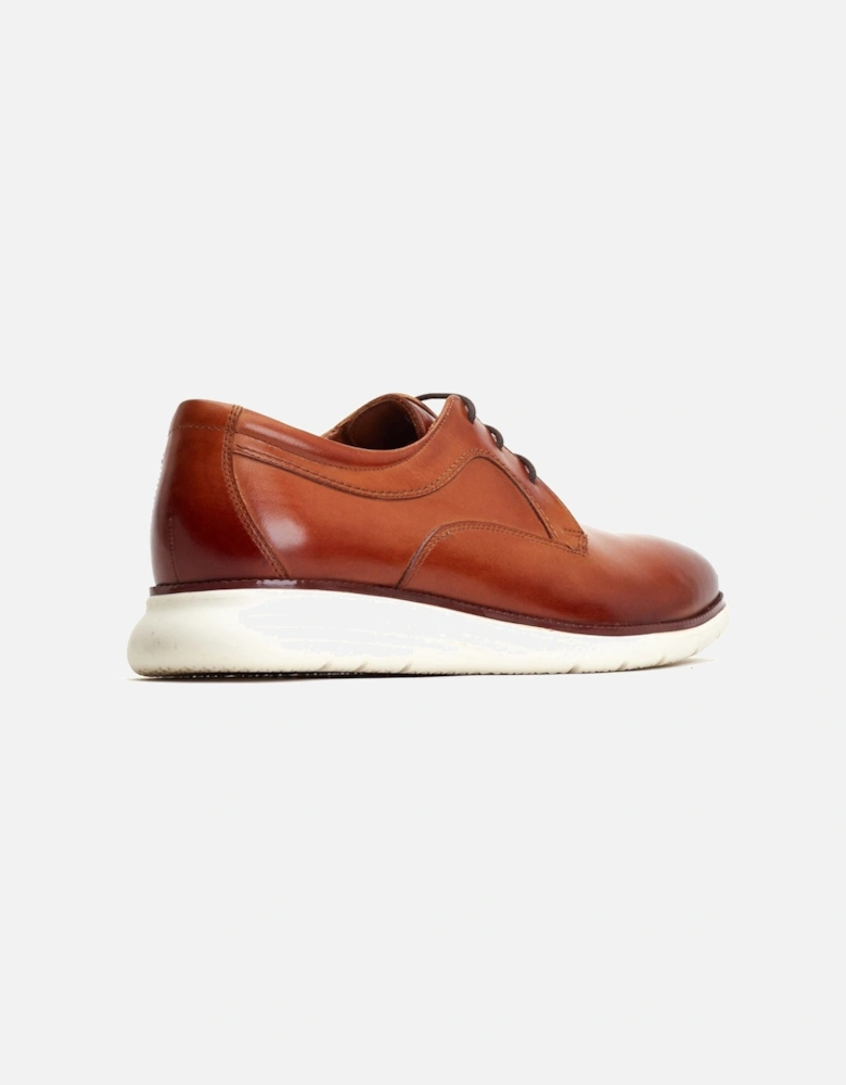 London Wing Leather Men's Burnt Tan Derby Shoes