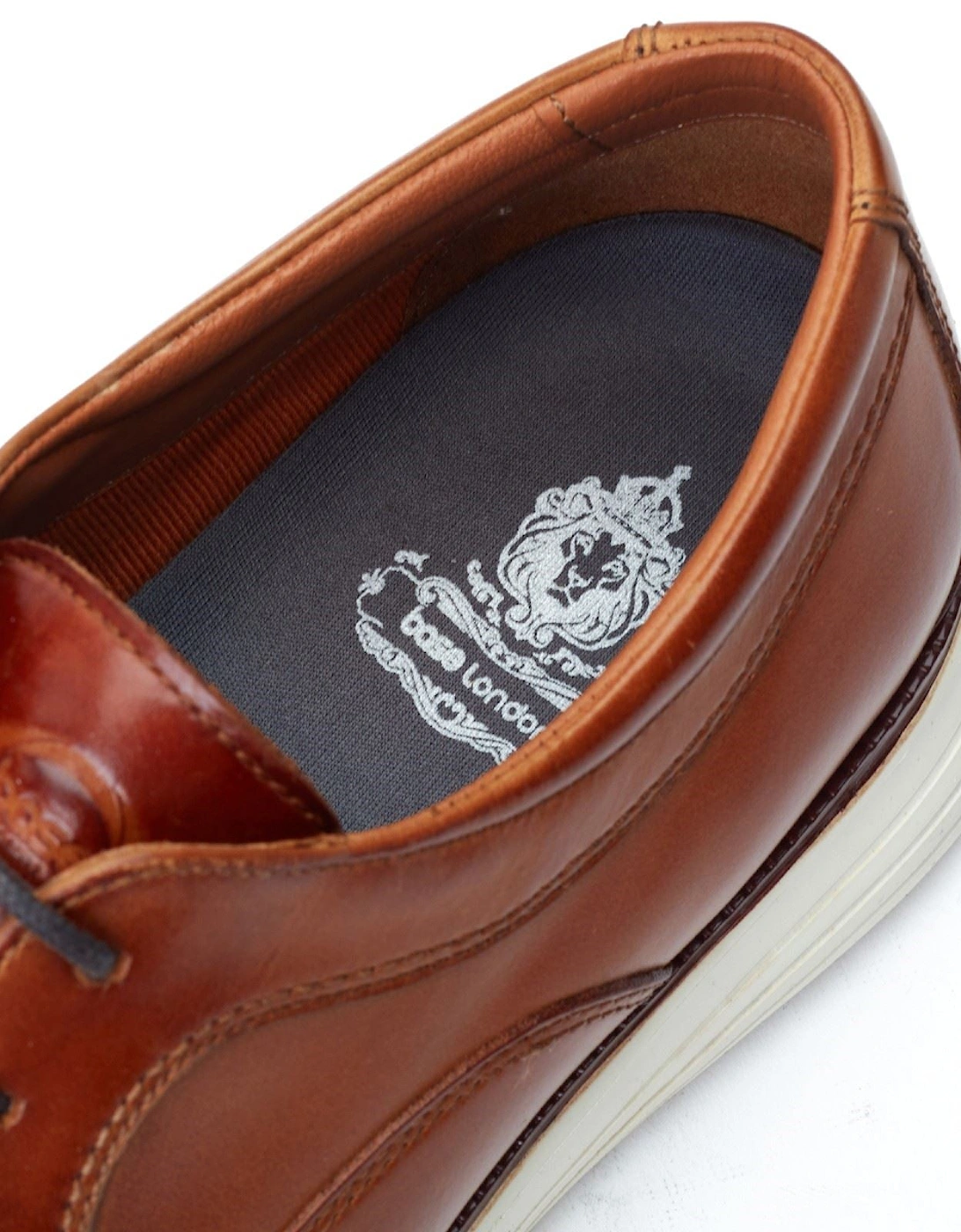 London Wing Leather Men's Burnt Tan Derby Shoes