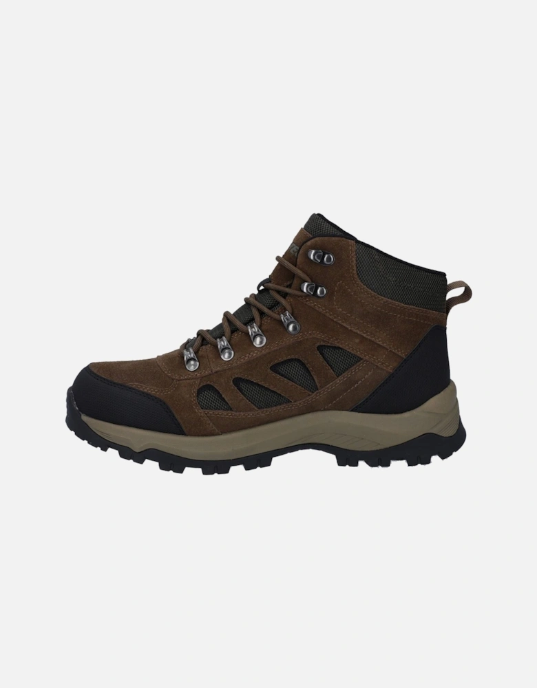Bandera Expedition Mid Wide Leather Men's Smokey Brown/Khaki Hiking Boots