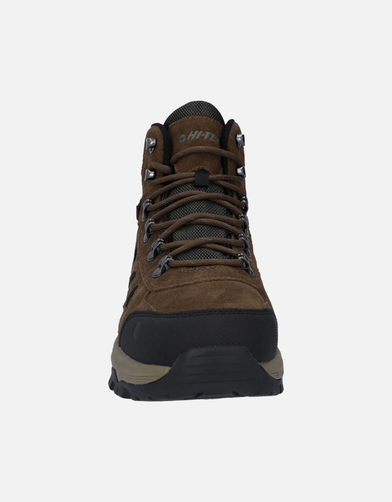 Bandera Expedition Mid Wide Leather Men's Smokey Brown/Khaki Hiking Boots