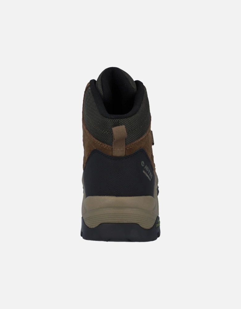 Bandera Expedition Mid Wide Leather Men's Smokey Brown/Khaki Hiking Boots