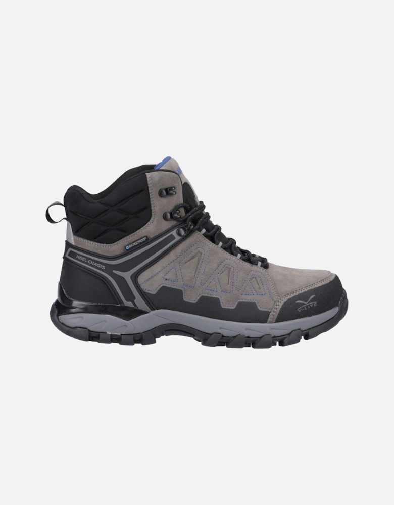 V-Lite Explorer WP Cow Suede Leather Men's Charcoal/Grey/Dark Blue Hiking Boots