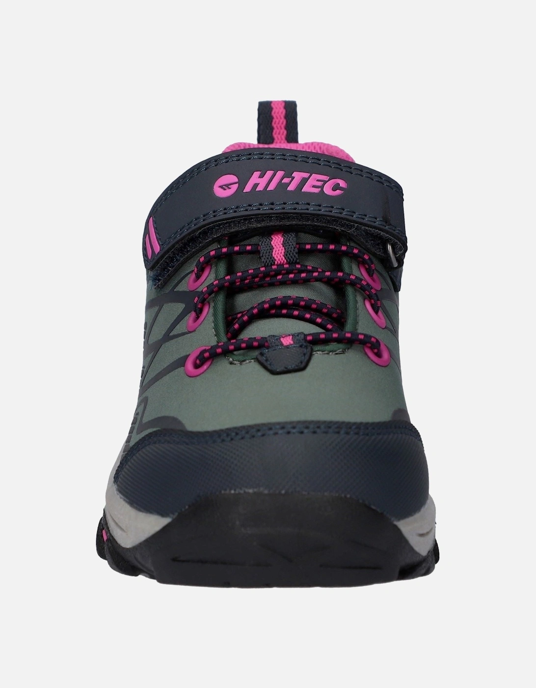 Blackout Low Polyester Soft Shell Girls's Dark Forest/India Ink/Pink Hiking Boots