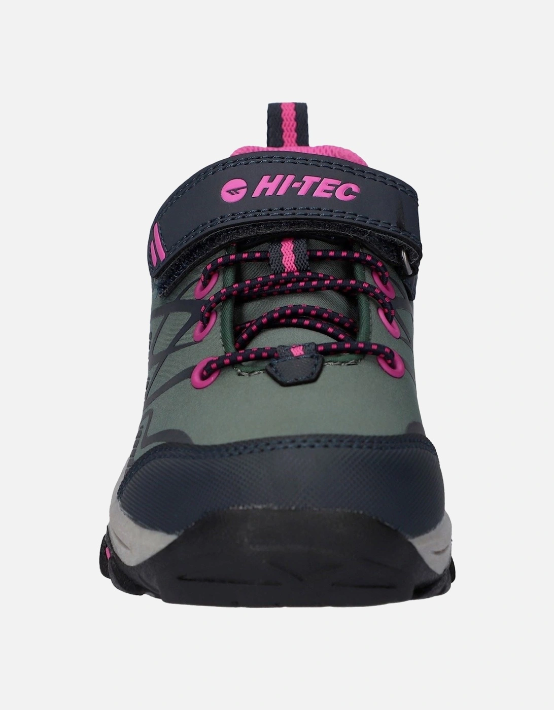 Blackout Low Polyester Soft Shell Girls's Dark Forest/India Ink/Pink Hiking Boots