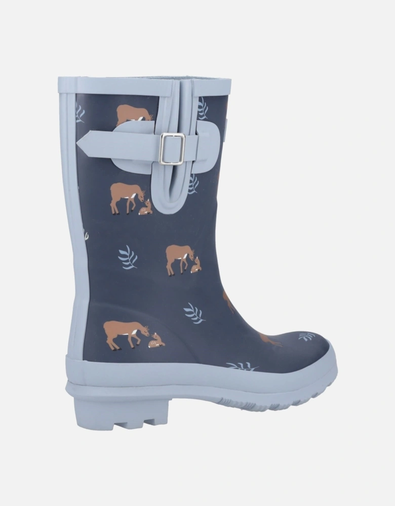 Woodland Mid Rubber Women's Deers Wellington Boots