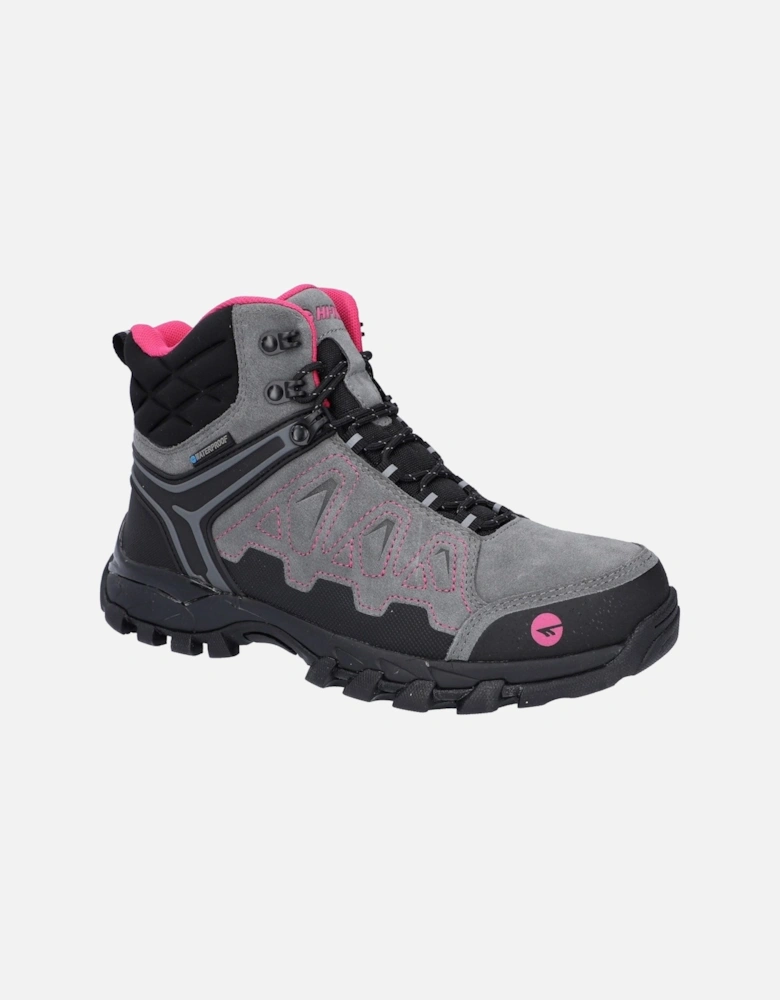 V-Lite Explorer WP Cow Suede Leather Women's Grey/Fuchsia Hiking Boots
