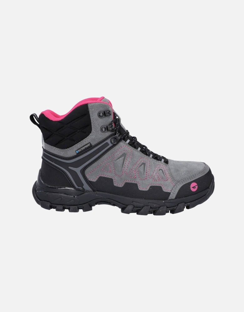 V-Lite Explorer WP Cow Suede Leather Women's Grey/Fuchsia Hiking Boots