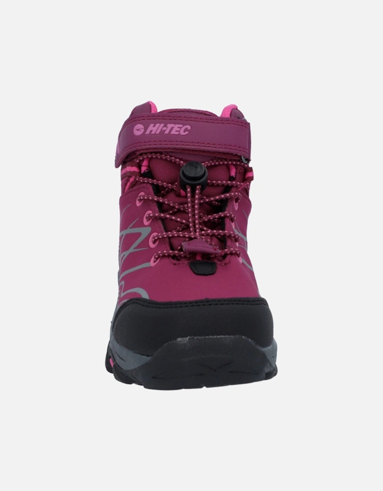 Blackout Mid Polyester Soft Shell Girls's Dark Rose/Fuchsia Hiking Boots