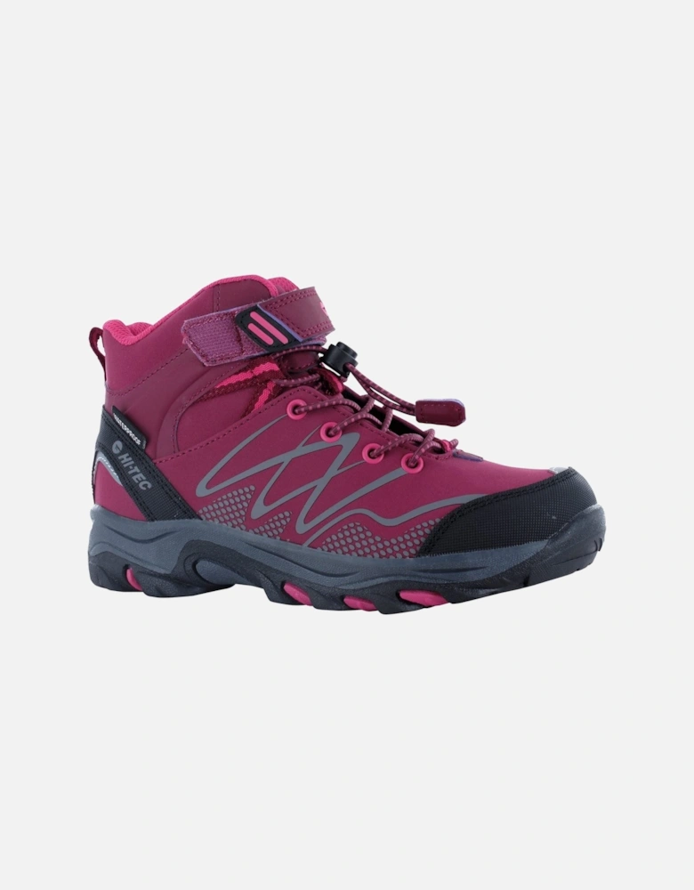 Blackout Mid Polyester Soft Shell Girls's Dark Rose/Fuchsia Hiking Boots