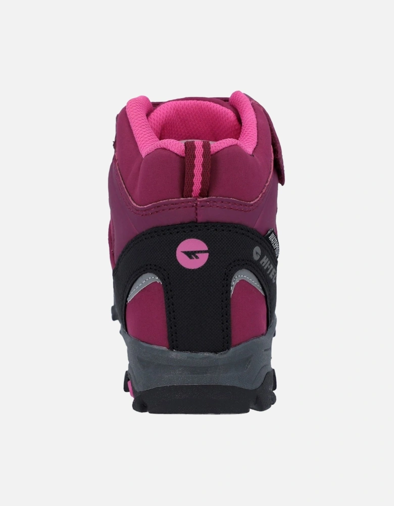 Blackout Mid Polyester Soft Shell Girls's Dark Rose/Fuchsia Hiking Boots