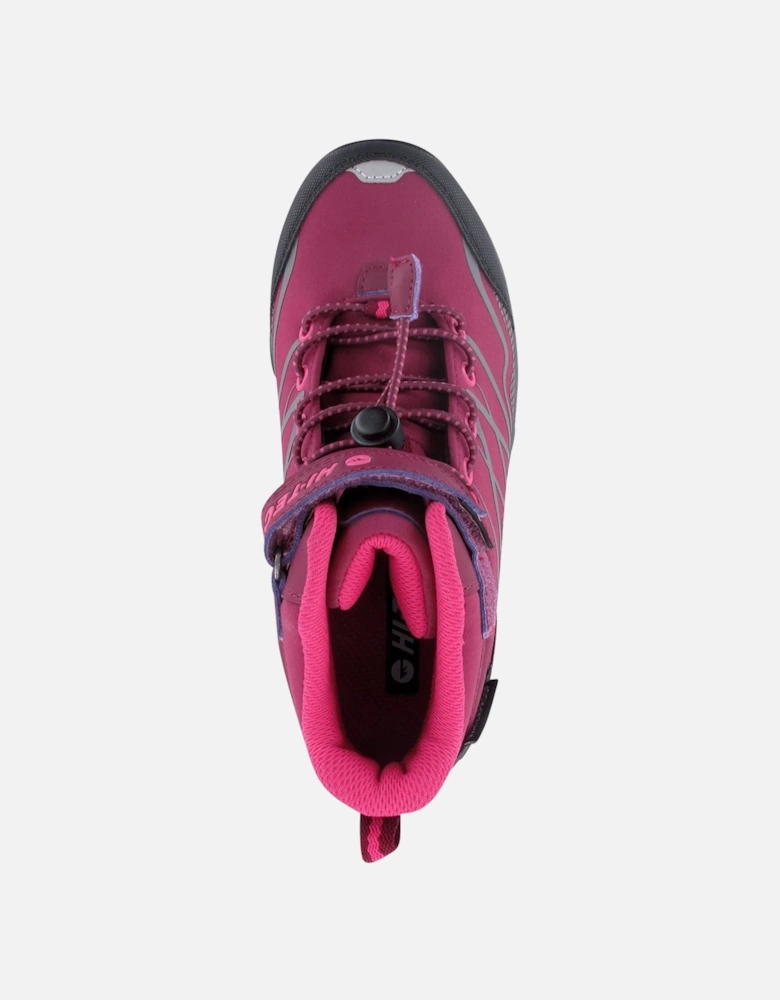 Blackout Mid Polyester Soft Shell Girls's Dark Rose/Fuchsia Hiking Boots