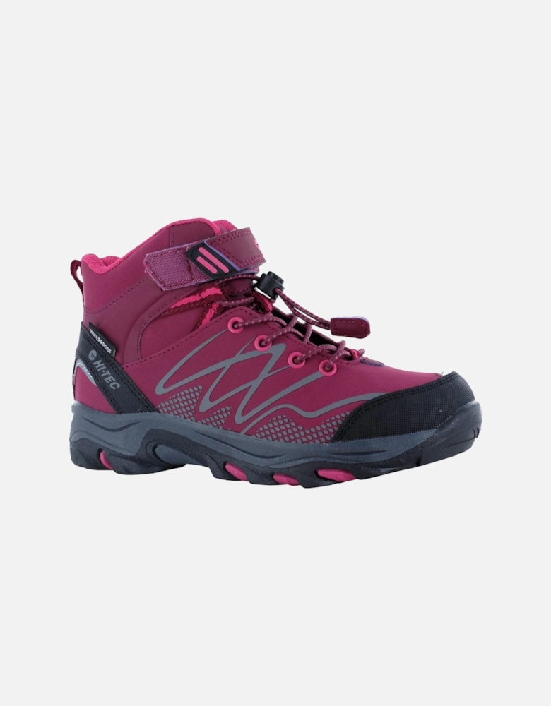 Blackout Mid Polyester Soft Shell Girls's Dark Rose/Fuchsia Hiking Boots