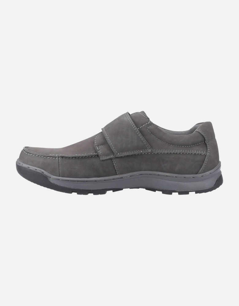 Casper Leather Men's Grey Nubuck Loafers