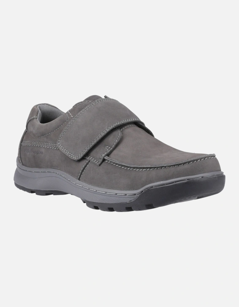 Casper Leather Men's Grey Nubuck Loafers