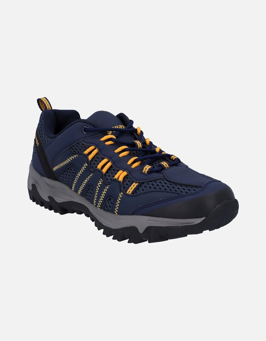 Jaguar Polyester Men's Navy/Yellow Hiking Boots, 10 of 9