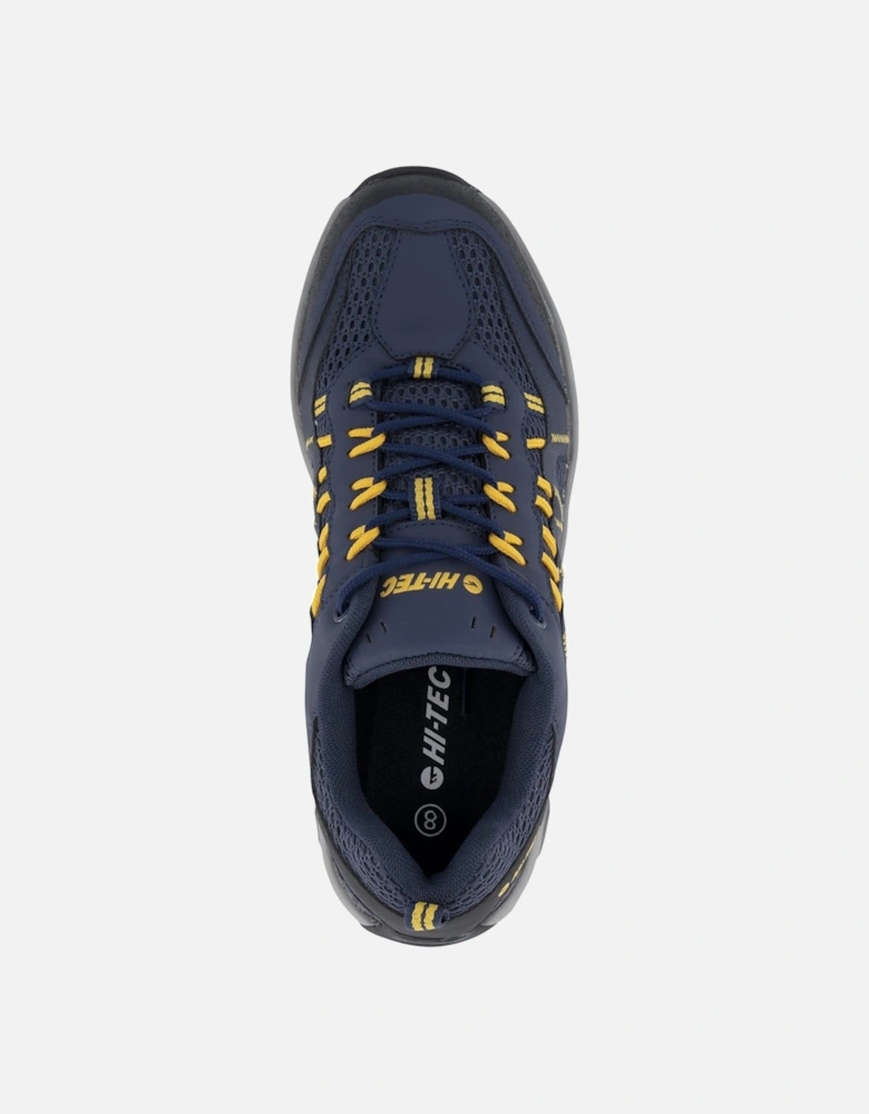 Jaguar Polyester Men's Navy/Yellow Hiking Boots