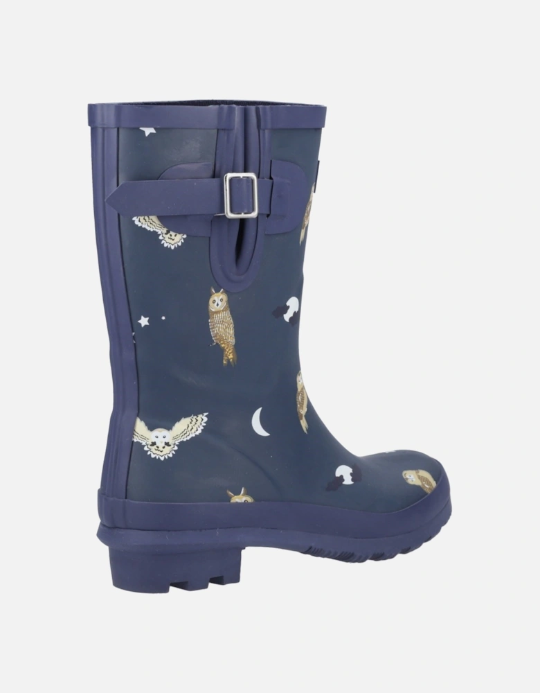 Woodland Mid Rubber Women's Owls Wellington Boots
