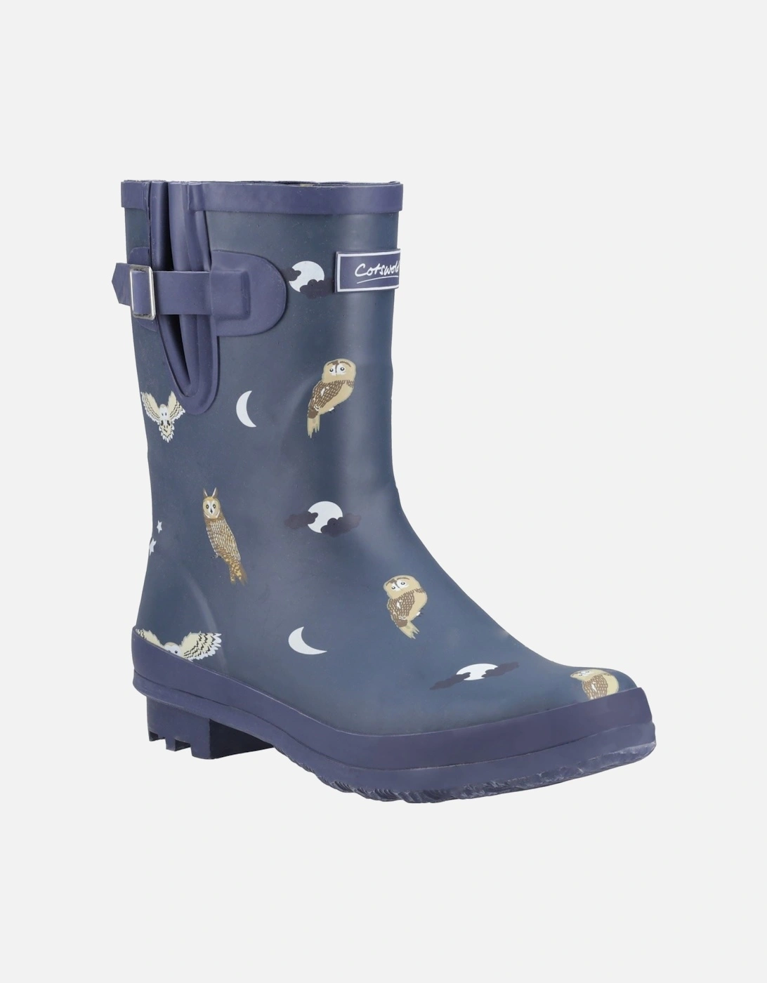 Woodland Mid Rubber Women's Owls Wellington Boots, 10 of 9