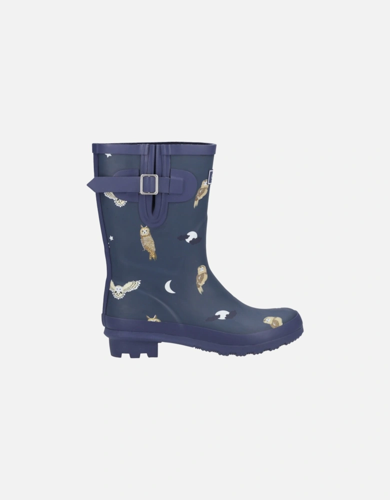 Woodland Mid Rubber Women's Owls Wellington Boots