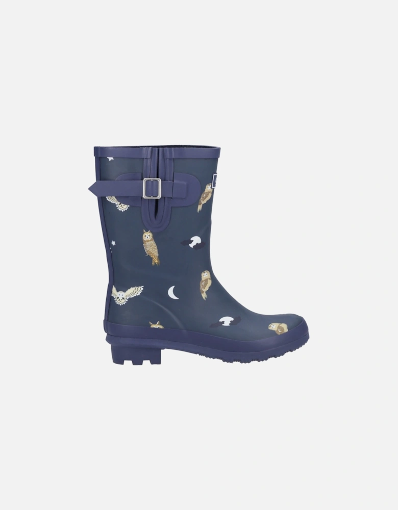 Woodland Mid Rubber Women's Owls Wellington Boots