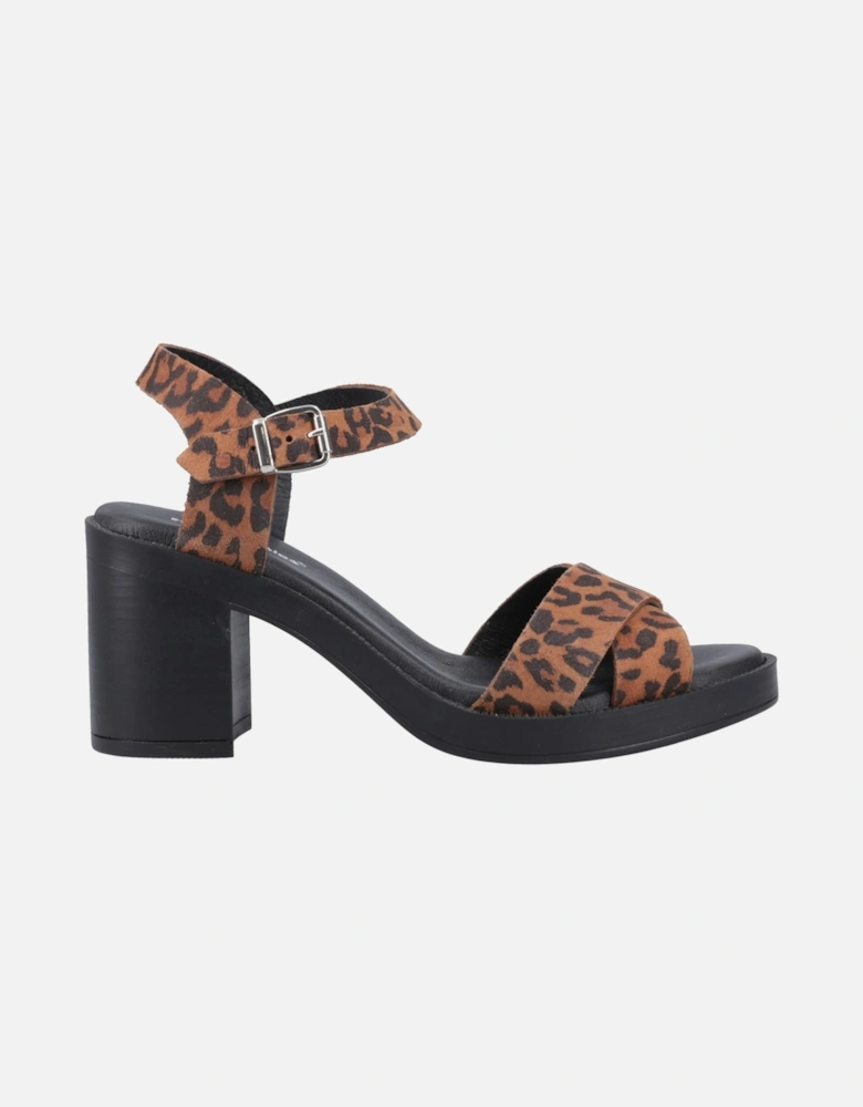 Georgia Leather Women's Leopard Sandals