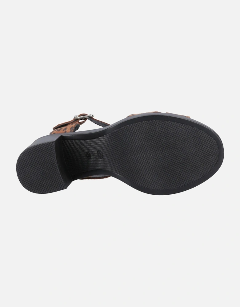 Georgia Leather Women's Leopard Sandals